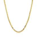 2.0mm 14k Yellow Gold Semi Solid Box Chain-1