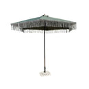 9ft 6 Ribs Replacement Umbrella Canopy w/ Tassels in Sage Green (Canopy Only)-1
