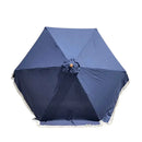 9ft 6 Ribs Replacement Umbrella Canopy w/Fringed Valance in Navy Olefin (Canopy Only)-2