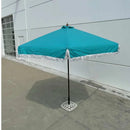 9ft 6 Ribs Replacement Umbrella Canopy w/Fringed Valance in Turquoise (Canopy Only)-13