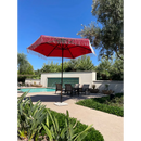 9ft 8 Ribs Replacement Umbrella Canopy w/ Tassels in Red (Canopy Only)-2