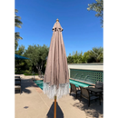 9ft 8 Ribs Replacement Umbrella Canopy w/ Tassels in Taupe (Canopy Only)-4