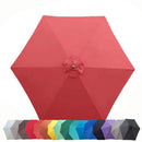9ft Market Patio Umbrella 6 Rib Replacement Canopy Brick-2