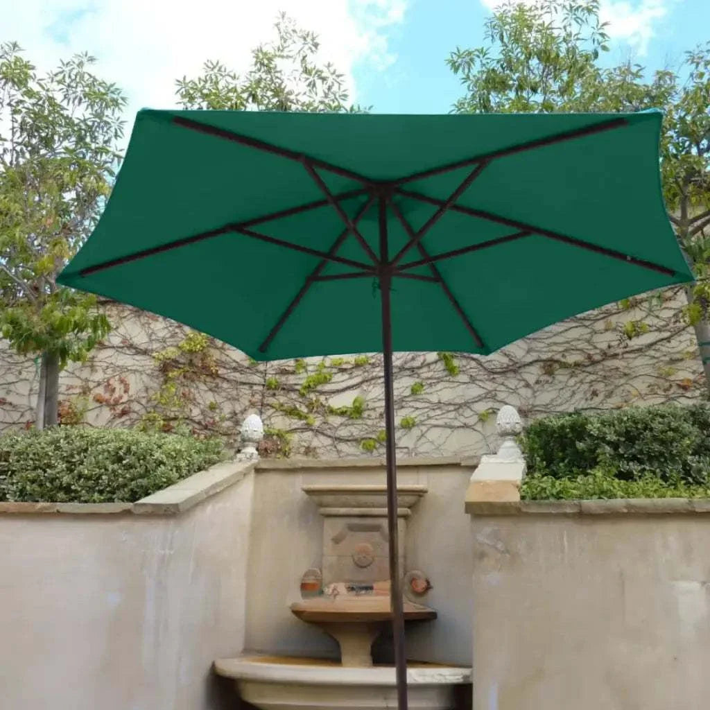9ft Market Patio Umbrella 6 Rib Replacement Canopy Hunter Green