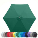 9ft Market Patio Umbrella 6 Rib Replacement Canopy Hunter Green-2