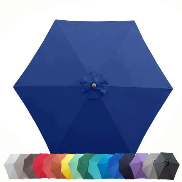 9ft Market Patio Umbrella 6 Rib Replacement Canopy Navy Olefin