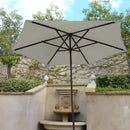 9ft Market Patio Umbrella 6 Rib Replacement Canopy Off-White-8
