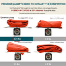 9ft Market Patio Umbrella 6 Rib Replacement Canopy Orange-3