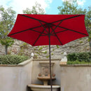 9ft Market Patio Umbrella 6 Rib Replacement Canopy Red-8