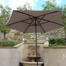 9ft Market Patio Umbrella 6 Rib Replacement Canopy Taupe-9