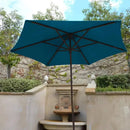 9ft Market Patio Umbrella 6 Rib Replacement Canopy Teal-8