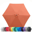 9ft Market Patio Umbrella 6 Rib Replacement Canopy Terracotta-5
