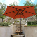 9ft Market Patio Umbrella 6 Rib Replacement Canopy Terracotta-7