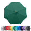 9ft Market Patio Umbrella 8 Rib Replacement Canopy Hunter Green-9
