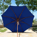 9ft Market Patio Umbrella 8 Rib Replacement Canopy Navy Olefin-7