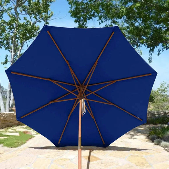 9ft Market Patio Umbrella 8 Rib Replacement Canopy Navy Olefin