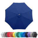 9ft Market Patio Umbrella 8 Rib Replacement Canopy Navy Olefin-9