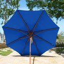 9ft Market Patio Umbrella 8 Rib Replacement Canopy Royal Blue-6
