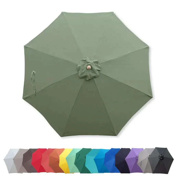 9ft Market Patio Umbrella 8 Rib Replacement Canopy Sage Green