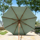 9ft Market Patio Umbrella 8 Rib Replacement Canopy Sage Green-10