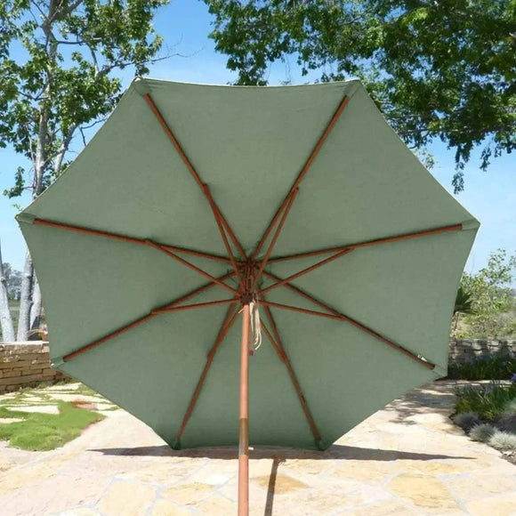 9ft Market Patio Umbrella 8 Rib Replacement Canopy Sage Green