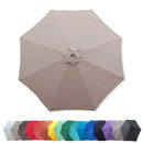 9ft Market Patio Umbrella 8 Rib Replacement Canopy Taupe-9