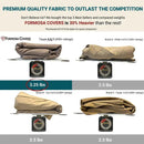 9ft Market Patio Umbrella 8 Rib Replacement Canopy Taupe-5