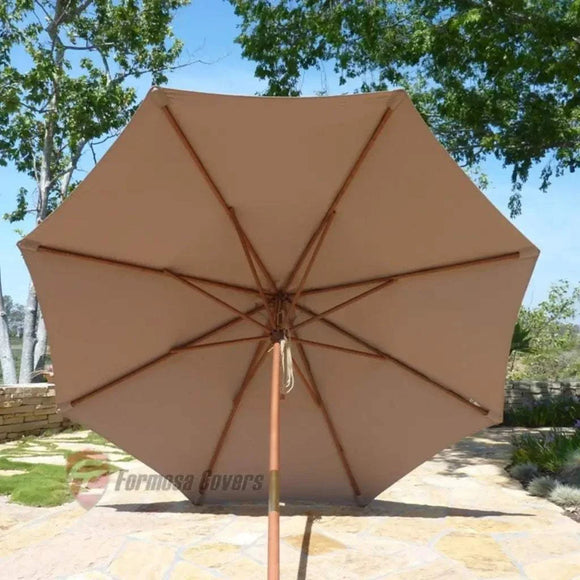 9ft Market Patio Umbrella 8 Rib Replacement Canopy Taupe