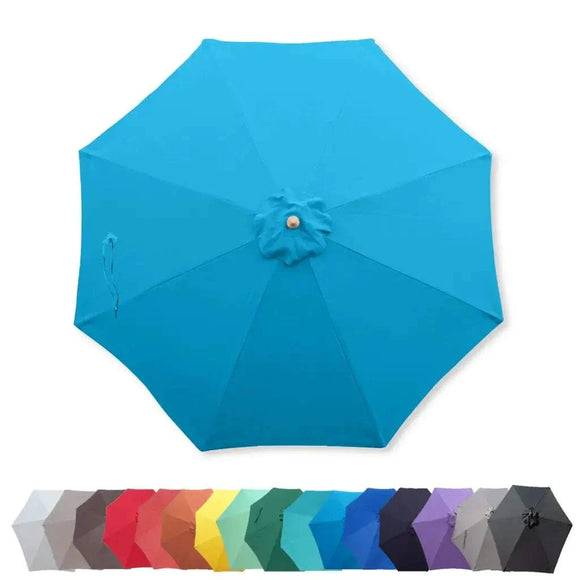 9ft Market Patio Umbrella 8 Rib Replacement Canopy Teal
