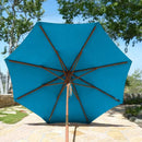9ft Market Patio Umbrella 8 Rib Replacement Canopy Teal-7