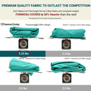 9ft Market Patio Umbrella 8 Rib Replacement Canopy Turquoise Olefin-5