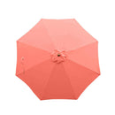 9ft Market Patio Umbrella 8 Rib Replacement Canopy Peach Coral-1