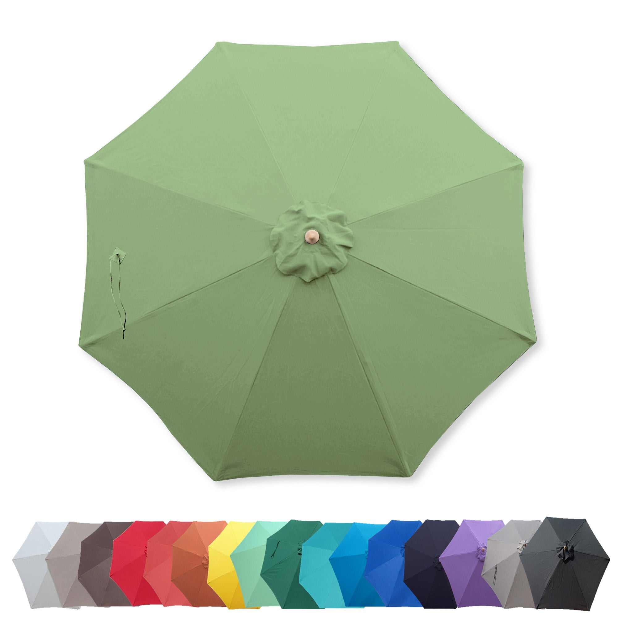 9ft Market Patio Umbrella 8 Rib Replacement Canopy Seafoam Green