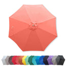 9ft Market Patio Umbrella 8 Rib Replacement Canopy Peach Coral-9