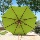 9ft Market Patio Umbrella 8 Rib Replacement Canopy Avocado Lime Green-8