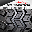 (Single) 20x10.00-10 ATW-045 with 10x7 Matte Black Wheels for Golf-3