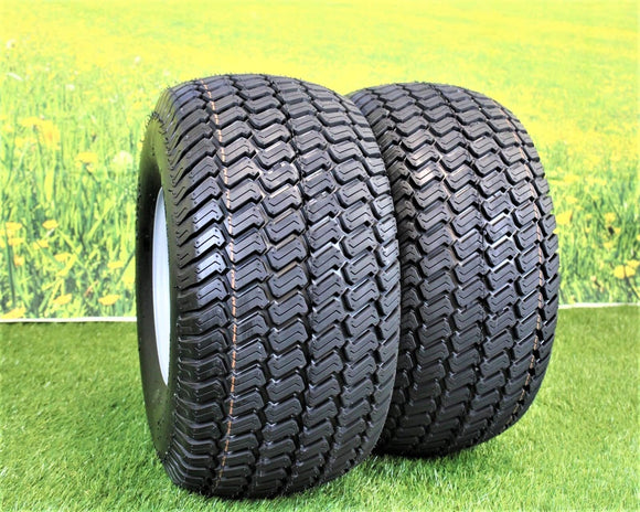 20x10.00-8  4 Ply Turf Tires with 8x7 Wheels  Lawn & Garden Mower and Golf Cart (Set of 4)