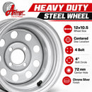 Antego 25x12-12 Turf Rear Wheel Assemblies, Set of 2, Dixie Chopper 401745-4