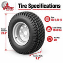 Antego 23x10.50-12 Turf Rear Wheel Assemblies, 2-Pack, Dixie Chopper 401886-7