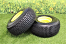20x8.00-8 4 Ply Tires with 8x7 John Deere Yellow Wheels for Lawn & Garden Mower Turf Tires (Set of 4)-3