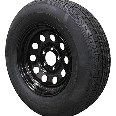 (Single Assembly) Antego Tire and Wheel 205/75R14 Highway Terrain Trailer Tire & Wheel – 14.0-Inch Pre-Mounted Rim, 8-Ply-Ply Build, Perfect for Utility & Cargo Use | A140554010096108ST20575R14