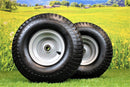 Antego Tire & Wheel (Set of 2) 15x6.00-6 Tire and Wheel Assemblies, ATW-003, 4 Ply Turf Tires, .75" Precision Ball Bearings, Poulan/Husqvarna Mower Front Tires, and Honda Lawn Mower Tires 15x6.00-6-2