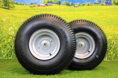 20x8.00-8 Tires with 8x7 Wheels 4 Ply for Lawn & Garden Mower Turf Tires (Set of 2) Husqvarna and Craftsman - 0