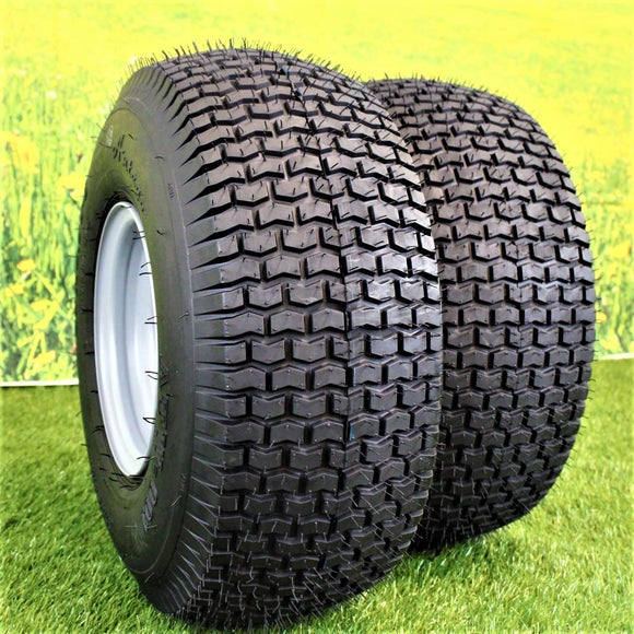 20x8.00-8 Tires with 8x7 Wheels 4 Ply for Lawn & Garden Mower Turf Tires (Set of 2) Husqvarna and Craftsman