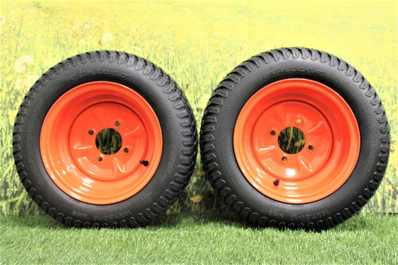Antego Tire & Wheel (Set of 2) 18x7.50-10 | Perfect Fit for Kubota OEM Part #K3001-17300