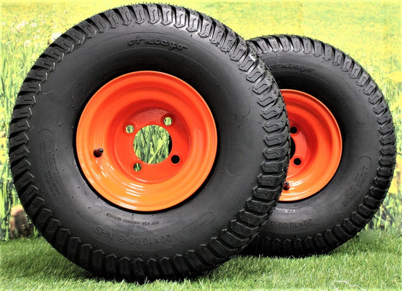 Bad Boy Heavy Duty 20x10.00-8 Tire & Wheel Assemblies (Set of Two)