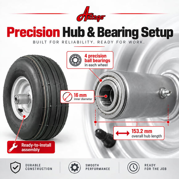 Antego 13x6.50-6 Front Wheels, Replaces Dixie Chopper DC4Z0040, 2-Pack