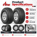 Antego 13x6.50-6 Front Wheels, Replaces Dixie Chopper DC4Z0040, 2-Pack-6