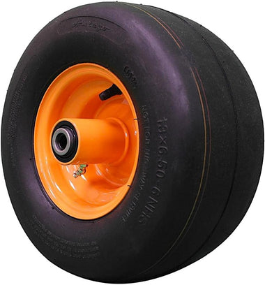 13x6.50-6 4 Ply Smooth with 6x4.5 Cats Eye Gold Wheel Assembly for Scag (Qty: 1)