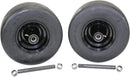 13x6.50-6 Semi-Pneumatic Flat Free Smooth with 6x4.5 Black Wheel (Set of Four)-4